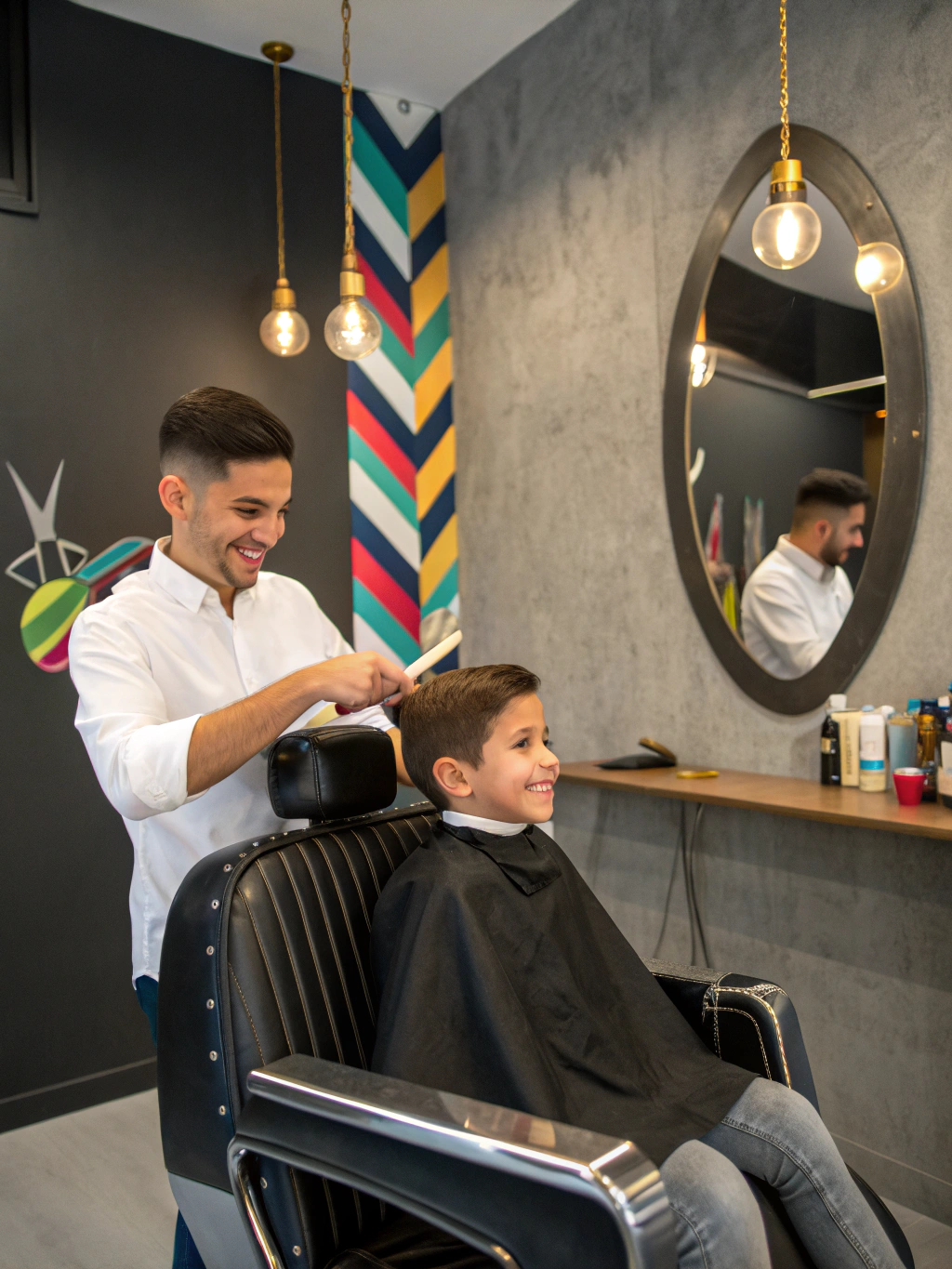 Smart haircut for young lads